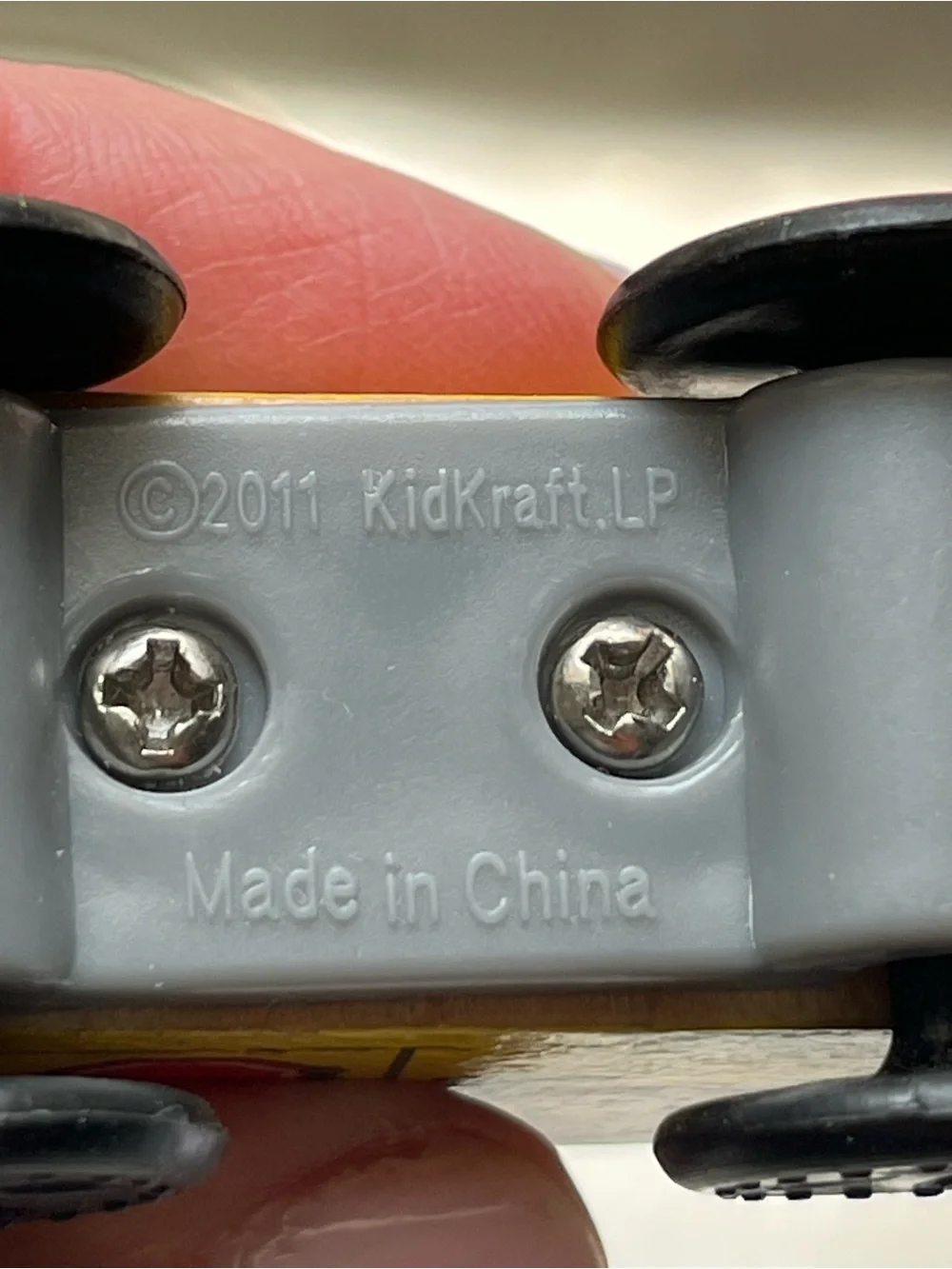 8 wooden cars and trucks.  Four are kidKraft.